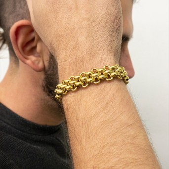 Jt Unisex εντυπωσιακο ατσάλινo βραχιόλι αλυσίδα Ruth