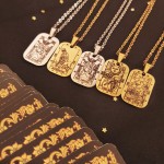 JT Χειροποίητο ατσάλινο κολιέ Κάρτα Ταρώ JT Χειροποίητο ατσάλινο κολιέ Κάρτα Ταρώ