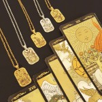 JT Χειροποίητο ατσάλινο κολιέ Κάρτα Ταρώ JT Χειροποίητο ατσάλινο κολιέ Κάρτα Ταρώ