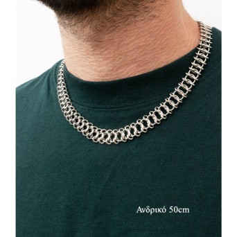 JT Unisex Πρωτότυπη Ατσάλινη Αλυσίδα Λαιμού Persian 2 in 1