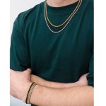 Jt Unisex μοντέρνα ατσάλινη αλυσίδα χεριού boxchain 3.5mm