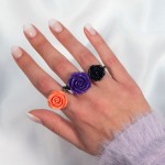 Jt Ελαστικό δαχτυλίδι ανοιχτό τριαντάφυλλο 21mm σε 5 αποχρώσεις