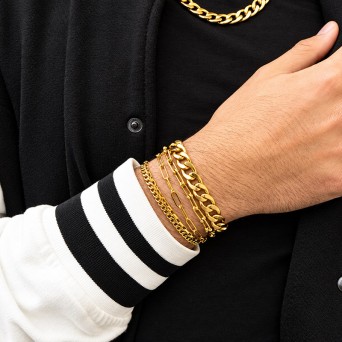 Jt Unisex Βραχιόλι Αλυσίδα Cuban Λεπτή 3.7mm Ανοξείδωτο Ατσάλι Jt Unisex Βραχιόλι Αλυσίδα Cuban Λεπτή 3.7mm Ανοξείδωτο Ατσάλι
