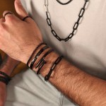 Jt Unisex ατσάλινο βραχιόλι χειροπέδα καρφί Jt Unisex ατσάλινο βραχιόλι χειροπέδα καρφί