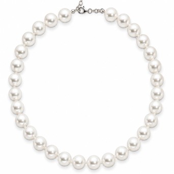Jt Ασημένιο κολιέ μεγάλα μαργαριτάρια shell pearls 12mm Jt Ασημένιο κολιέ μεγάλα μαργαριτάρια shell pearls 12mm