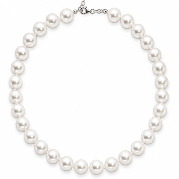 Jt Ασημένιο κολιέ μεγάλα μαργαριτάρια shell pearls 12mm Jt Ασημένιο κολιέ μεγάλα μαργαριτάρια shell pearls 12mm