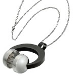 Jt Unisex ατσάλινο μακρύ κολιέ ακουστικά Jt Unisex ατσάλινο μακρύ κολιέ ακουστικά