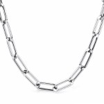 JT Unisex αλυσίδα λαιμού συνδετήρας ατσάλι παχιά