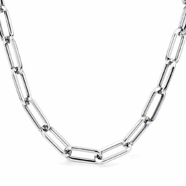 JT Unisex αλυσίδα λαιμού συνδετήρας ατσάλι παχιά