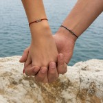 Jt Ασημένιo Σετ Βραχιόλια για Ζευγάρια Άπειρο