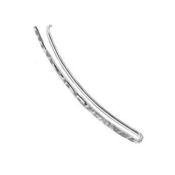 Jt Μίνιμαλ ατσάλινο ear climber σκουλαρίκι λεπτό σφυρήλατο