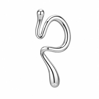 Jt Μίνιμαλ Ατσάλινο Sculptural Ear Cuff Σκουλαρίκι
