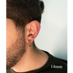 Jt Ατσάλινα σκουλαρίκια κρίκοι φαρδιοί ( χοντροί) 5mm