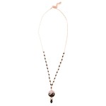 Jt Ασημένιο link chain κολιέ γιν-γιάνγκ με Swarovski