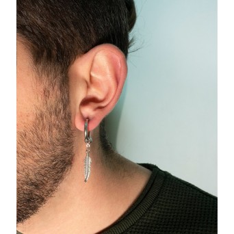 Jt Unisex μονό σκουλαρίκι κρίκο κλιπ με διάφορα σχέδια