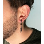 Jt Unisex μονό σκουλαρίκι κρίκο κλιπ με διάφορα σχέδια