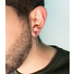 Jt Unisex μονό σκουλαρίκι κρίκο κλιπ με διάφορα σχέδια