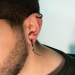 Jt Unisex σκουλαρίκια κρίκοι με κλιπ ατσάλι