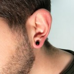 Jt Unisex ατσάλινα σκουλαρίκια μαγνητικά με συνθετικό ζιργκόν