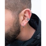 Jt Unisex μονό ατσάλινο σκουλαρίκι ear cuff σωλήνας Jt Unisex μονό ατσάλινο σκουλαρίκι ear cuff σωλήνας