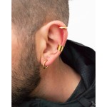 Jt Unisex μονό ατσάλινο σκουλαρίκι ear cuff σωλήνας Jt Unisex μονό ατσάλινο σκουλαρίκι ear cuff σωλήνας