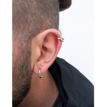 Jt Unisex σκουλαρίκια κρίκοι με κλιπ ατσάλι Jt Unisex σκουλαρίκια κρίκοι με κλιπ ατσάλι