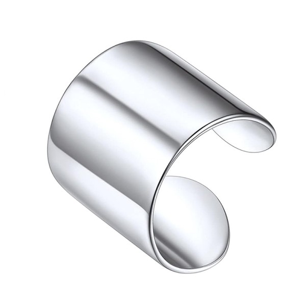 Jt Unisex μονό ατσάλινο σκουλαρίκι ear cuff σωλήνας