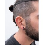 Jt Unisex ατσάλινα σκουλαρίκια κρίκοι με κλιπ / cuff Jt Unisex ατσάλινα σκουλαρίκια κρίκοι με κλιπ / cuff