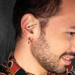 Jt Ατσάλινα unisex σκουλαρίκια κρίκοι μικροί χρυσοί με κλιπ