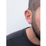 Jt Unisex ατσάλινα σκουλαρίκια μαγνητικά με συνθετικό ζιργκόν Jt Unisex ατσάλινα σκουλαρίκια μαγνητικά με συνθετικό ζιργκόν