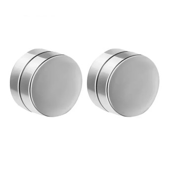 Jt Unisex ατσάλινα σκουλαρίκια μαγνητικά τάπα χωρίς τρύπα