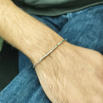 Jt Ατσάλινο Βραχιόλι Μυστικό Μήνυμα σε Μορς Κώδικα