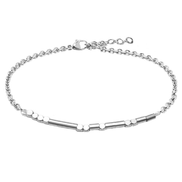 Jt Ατσάλινο Βραχιόλι Μυστικό Μήνυμα σε Μορς Κώδικα Jt Ατσάλινο Βραχιόλι Μυστικό Μήνυμα σε Μορς Κώδικα