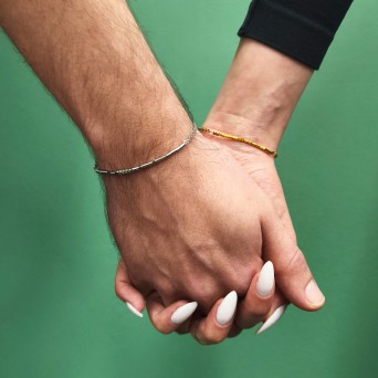 Jt Ατσάλινο Βραχιόλι Μυστικό Μήνυμα σε Μορς Κώδικα