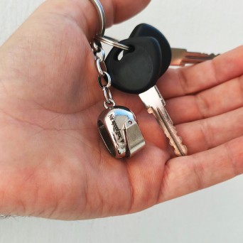 Jt Προσωποποιημένο Μπρελόκ Κράνος Μοτοσυκλέτας Ατσάλινο