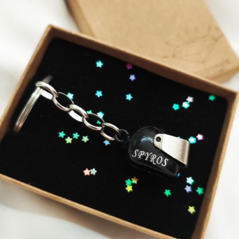 Jt Προσωποποιημένο Μπρελόκ Κράνος Μοτοσυκλέτας Ατσάλινο