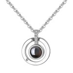 Jt Πρωτότυπο ατσάλινο κολιέ "Σ' αγαπώ" σε 100 γλώσσες