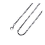 Jt Unisex αλυσίδα λαιμού boxchain ατσάλι πλεκτή 3.5mm