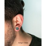 Jt Unisex ατσάλινα καρφωτά σκουλαρίκια τάπα