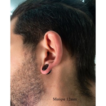 Jt Unisex ατσάλινα καρφωτά σκουλαρίκια τάπα