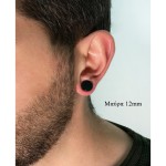 Jt Unisex ατσάλινα καρφωτά σκουλαρίκια τάπα