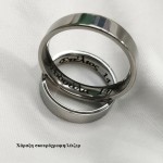 Jt Unisex ατσάλινο δαχτυλίδι βέρα flat (και για ζευγάρια) Jt Unisex ατσάλινο δαχτυλίδι βέρα flat (και για ζευγάρια)