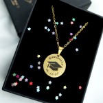 Jt Προσωποποιημένο Κολιέ Φλουρί Αποφοίτησης Πτυχίο Ατσάλι