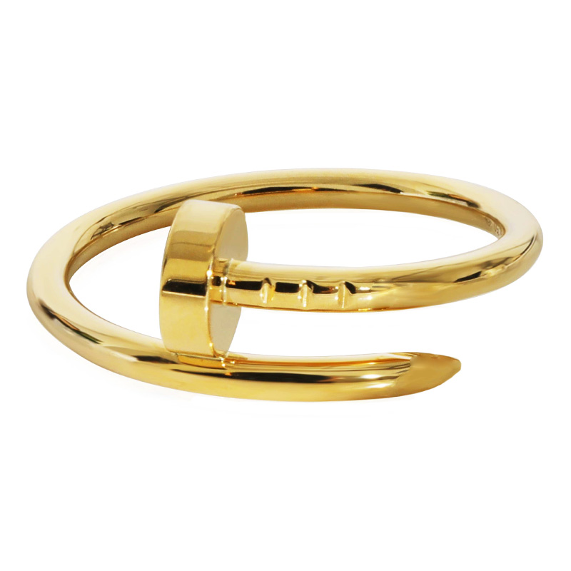Jt Unisex ατσάλινο δαχτυλίδι καρφί Χρυσό