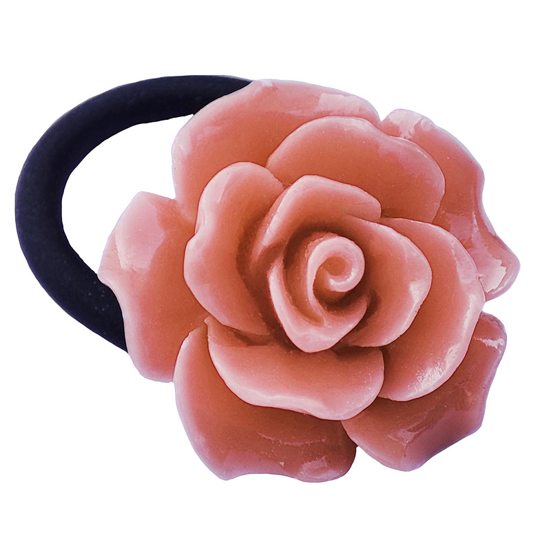 Jt Χειροποίητο ελαστικό δαχτυλίδι ανοιχτό τριαντάφυλλο 19mm Ροζ