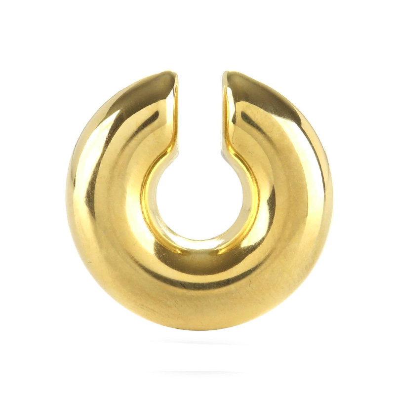 Jt Εντυπωσιακό ατσάλινο chunky ear cuff σκουλαρίκι Χρυσό